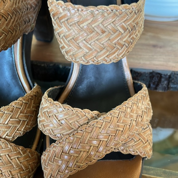 Vince Camuto Braided Leather Heels - Picture 4 of 8